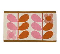 Orla Kiely Toalla de baño Stem Bloom Duo Blush - Alfombrilla de baño, 50 x 90 cm