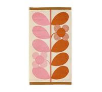 Orla Kiely Toalla de baño Stem Bloom Duo Blush - Toalla de mano, 50 x 90 cm