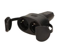 Orno Alargador con enchufe hembra de goma AE-13117 (GS) doble hermética 2