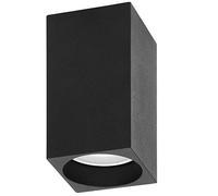 Orno Barbra - Plafón cuadrado GU10, IP20, 50 W, máx. (compra por separado), color negro