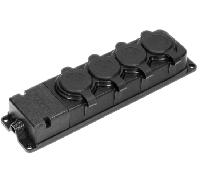 Orno distribuidor del taller enchufe exterior estanco 4 enchufes ip44