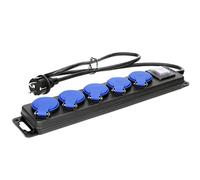 ORNO OR-AE-13159(GS)/5 m Toma eléctrica Externa para Taller Exterior IP44 5 Tomas con 5 m de Cable (5 m)