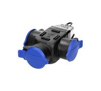 Orno Distribuidor hermético OR-AE-1346(GS) 3 enchufes IP44 Versión Schuko Resistente a golpes