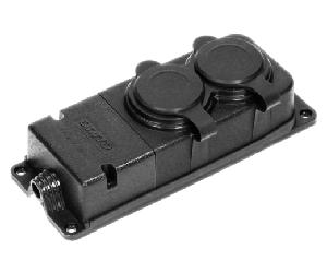 Orno taller enchufe exterior estanco 2 enchufes ip44 230v 16a resisten