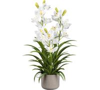 Orquídea Cymbidium artificial maceta de melamina