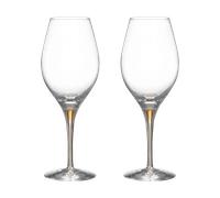 Orrefors 2 Copas vino Intermezzo Balance 44 cl Oro