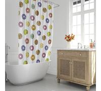 Oryx Hogar – Cortina de ducha Donuts – 180x200 cm – Impermeable
