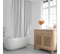 Oryx cortina ducha rayas blancas 180x200 cm. impermeable
