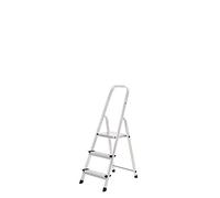 Oryx Hogar – Escalera plegable de aluminio 3 peldaños, uso doméstico, antideslizante, ligera