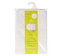ORYX Mantel Hule Muleton Redondo Blanco Impermeable Antimanchas PVC Ø 140 cm. Uso Interior y Exterior