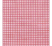 Oryx Hogar Mantel hule rectangular cuadros rojos – impermeable antimanchas PVC 140 cm x 20 m