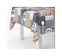 Oryx Hogar Mantel hule rectangular Cuisin. Impermeable antimanchas PVC 140 cm x 20 m