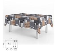 Oryx Hogar Mantel hule Cuisin rectangular impermeable antimanchas PVC recortable 140 x 250 cm