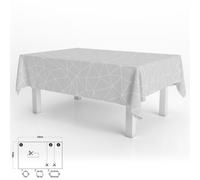 Oryx mantel hule rectangular geométrico gris impermeable antimanchas