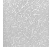 Oryx Hogar Mantel hule rectangular geométrico gris PVC impermeable antimanchas 140 cm x 20 m