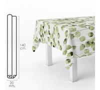 Oryx mantel hule rectangular hojas verdes. impermeable antimanchas pvc