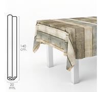 Oryx mantel hule rectangular tablones madera. impermeable antimanchas