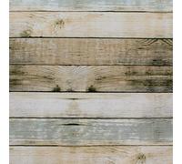 Oryx Hogar Mantel hule redondo tablones madera PVC impermeable antimanchas Ø 140 cm