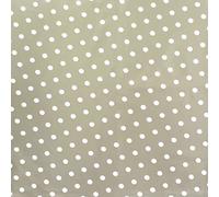 Oryx Hogar Mantel hule redondo Topos beige impermeable antimanchas PVC Ø140 cm