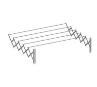 Cuncial Tendedero extensible pared ORYX Aluminio inoxidable 1,40 m