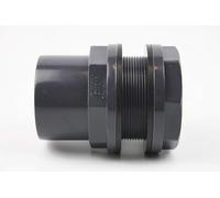 Osaga PVC U Paso 63 mm 63/75 x 2,5 DN 70 con Manguito Adhesivo y Rosca Exterior DN 75 / Filtro para Estanque