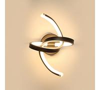 Osairous Aplique de Pared Interior, 16W LED Lámpara de Pared, Iluminación Diseño de Curvas para Salon Dormitorio Sala Pasillo Escalera, 3000K Blanco Cálido