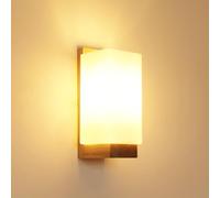 Osairous Aplique Pared Interior 3000K/4500K/6500K Regulable | Lampara Pared LED Tricolor Regulable Creatividad Aplique de Madera Adecuada Dormitorio, Pasillo, Escalera (25 * 12 * 10 cm)