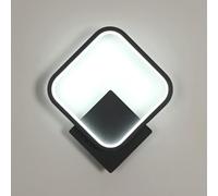 Osairous Aplique Pared LED, 17W 1912LM Lampara de Pared 6500K, Negro | Apliques de Pared Cuadrado Moderna in Acrílico para Dormitorio, Estudio, Comedor, Pasillo, Escalera