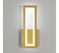 Osairous Lámpara de Pared LED Interior, Apliques de Pared 16W 1800LM, 6500K | Luz de Pared Oro Moderna en Acrílico, Iluminación de Pared Dormitorio para Sala de Estar Pasillo Escalera, 32CM