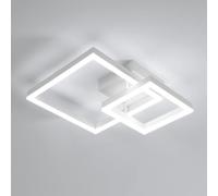 Osairous Lamparas de Techo Moderno, 36W 4050LM Plafon LED Techo, Luz de Techo Blanco Frío 6500K para Salón Dormitorio Cocina Pasillo, Blanco, 52CM