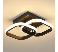 Osairous Plafón LED Techo, Lamparas de Techo Moderno 2135LM, Luz de Techo Cuadrada de Acrílico para Dormitorio Comedor Cocina, Luz Blanca Cálida 3000K, 29CM