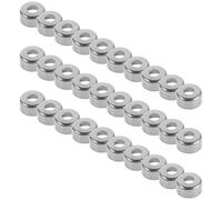 OSALADI 100 Piezas Anillo de Acero Inoxidable, Reforzado | Diseño sin Soldadura, Ranura Interna y Pared Reforzada, para Reparación DIY en Banco y Fijación Firme