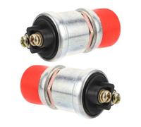 OSALADI 2 Piezas Interruptor Botón de Arranque Rojo para Camión y Tractor Aleación de Zinc, Fácil Instalación y Resistencia Intemperie, Modelo Jk260 para Motor Diésel