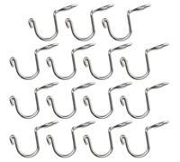 OSALADI Acero Inoxidable Gancho de Conexión 15 Piezas Plata | Apilado Vertical, Ropa Colgada en Cascada, Ordena Armario y Cajón, Adecuado para Corbatas y Bufandas