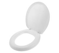 OSALADI Asiento de Inodoro Acolchado Suave de Eva Blanco, Cierre Silencioso y Fácil Instalación para Baño Familiar y Personas Mayores, Cómodo y Duradero