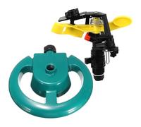 OSALADI Aspersor Rotatorio Plástico Resistente Base Estable para Jardín de 360 Grados Ahorro de Agua y Fácil Instalación para Riego de Huertos y Plantas Altas