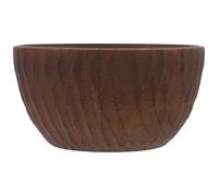 OSALADI Cuenco de Madera Redondo para Servir Estilo Vintage, Bol para Cocina Versátil y Elegante, Adecuado para Almacenamiento de Comida Natural