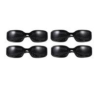 OSALADI Gafas Celebración Verano de Resina y PC Negras para Adultos Pinhole Antifatiga y Cómodas Cuidado Visual