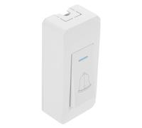 OSALADI Interruptor de timbre de puerta con cable, controlador de interruptor, interruptor de timbre, botón de salida de superficie, PC blanco, para equipo de control de acceso y gabinete