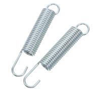 OSALADI Muelles de tensión para Muebles, Muelle de Repuesto para sillón reclinable, Acero Plata, 2 Piezas, Gancho de Cuello Largo, Resorte de 4.6 Pulgadas para Respaldo y reposapiés