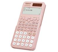 OSALO Calculadora Científica 552 Función 4 Líneas Pantalla Escrita Calculadora Solar y Batería Funda Protectora para Escuela Universidad Matemáticas Tecnología Rosa (OS-991EX CW)