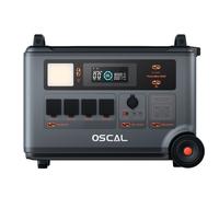 OSCAL PowerMax 6000,Portable Power Station,Up to 57.6kWh Large Battery, 6000W High Power, 120/240V Dual Voltage,Smart APP Control,45°C Constant Temperature Cooling System,Low Battery Warning,Whisper-q