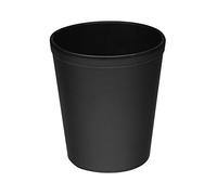 Osco Faux Leather Waste Bin - Black