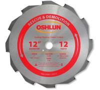 Oshlun FTG hoja de sierra con 2,54 cm Arbor (7/8-inch y 20 mm tuercas) para rescate y demolición, SBR-120012