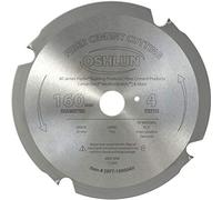 Oshlun SBFT-160004H - Hoja de sierra de corte de cemento de fibra de 160 mm, 4 dientes FesPro con eje de 20 mm para Festool TS 55 EQ, DeWalt DWS520 y Makita SP6000K