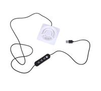 OSNIYAW Ventilador extractor de canal USB con tres velocidades, adecuado para casas de mascotas y aseos, soldador eléctrico, ventilador de habitación, ventilación para pequeños