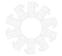 OSOLADY 16 Piezas Guías Deslizantes de Plástico para Cajones, Correderas del Cajón Trasero de Nylon Blanco, Cierre en Forma de Cangrejo para Armarios y Muebles del Hogar