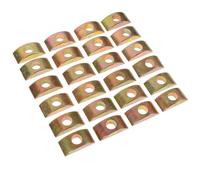 OSOLADY 25 Piezas Arandela de Media Luna para Muebles Junta Metálica para Muebles Metal Dorado Fácil de Guardar y Transportar Accesorios
