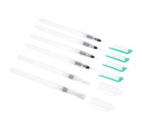 OSOLADY 6 Piezas Pluma de Acuarela de Plástico Verde Depósito de Agua, para Pintar Pigmentos Solubles en Agua, Pincel para Colorear sin Ensuciar