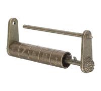 OSOLADY Cerradura Antigua de Combinación Diseño Portátil y Aleación de Zinc Dorada para Maletas y Ornamentos Estilo Retro Clásico